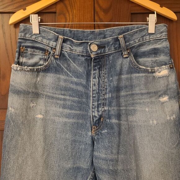 Moussy Vintage Marshall Skinny Boyfriend Jeans Blu 110 *modified* - Picture 3 of 12